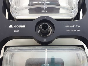 Thumbnail image of Jouan S20 Swing-Out Centrifuge Rotor 11175630 + 2 Buckets 11175631 Lab