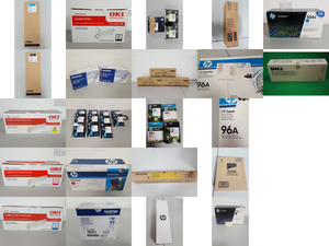 Image of Lot of Genuine Printer Ink & Toner Cartridges - OKI, HP, Dell, Sharp, Brother