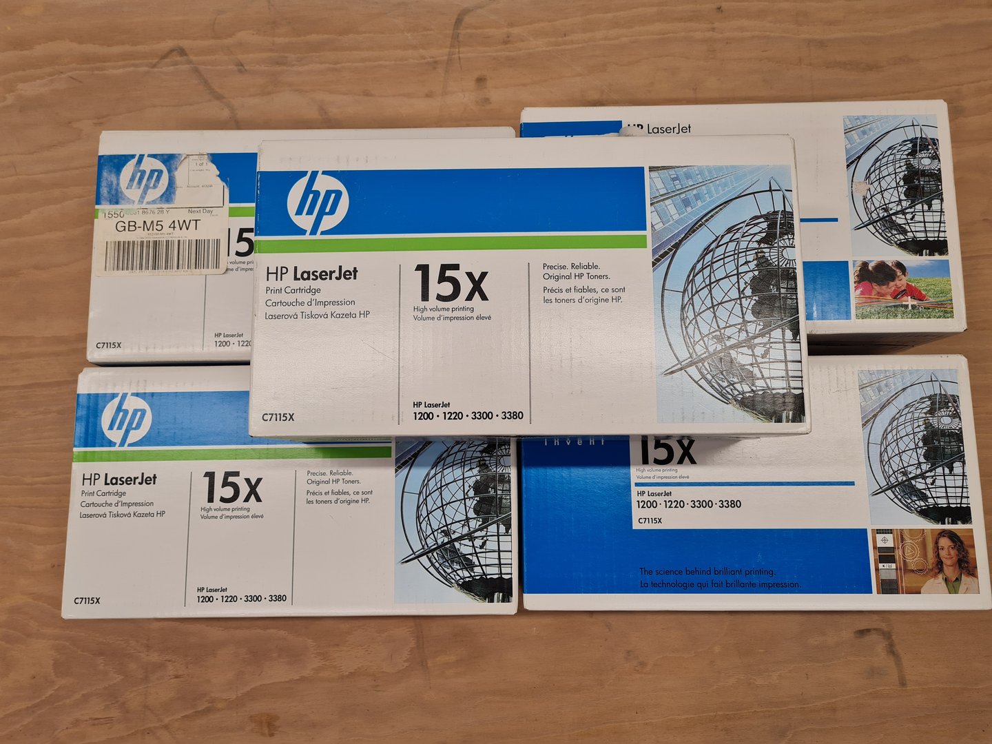 Image of Lot of 47 Genuine Printer Ink & Toner Cartridges - Canon, HP, Konica Minolta