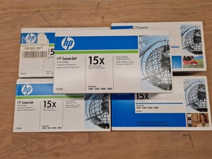 Thumbnail image of Lot of 47 Genuine Printer Ink & Toner Cartridges - Canon, HP, Konica Minolta