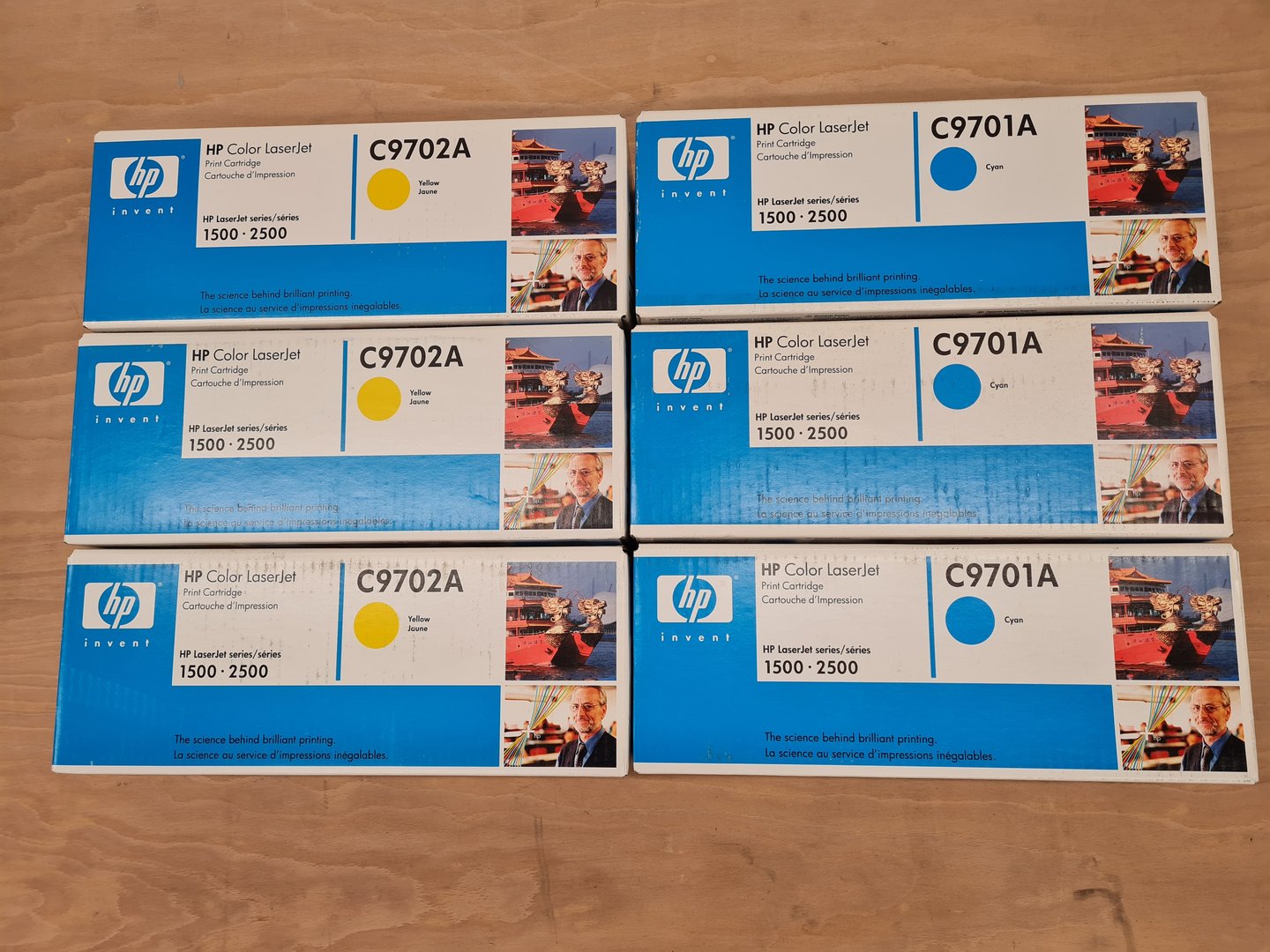 Image of Lot of 47 Genuine Printer Ink & Toner Cartridges - Canon, HP, Konica Minolta