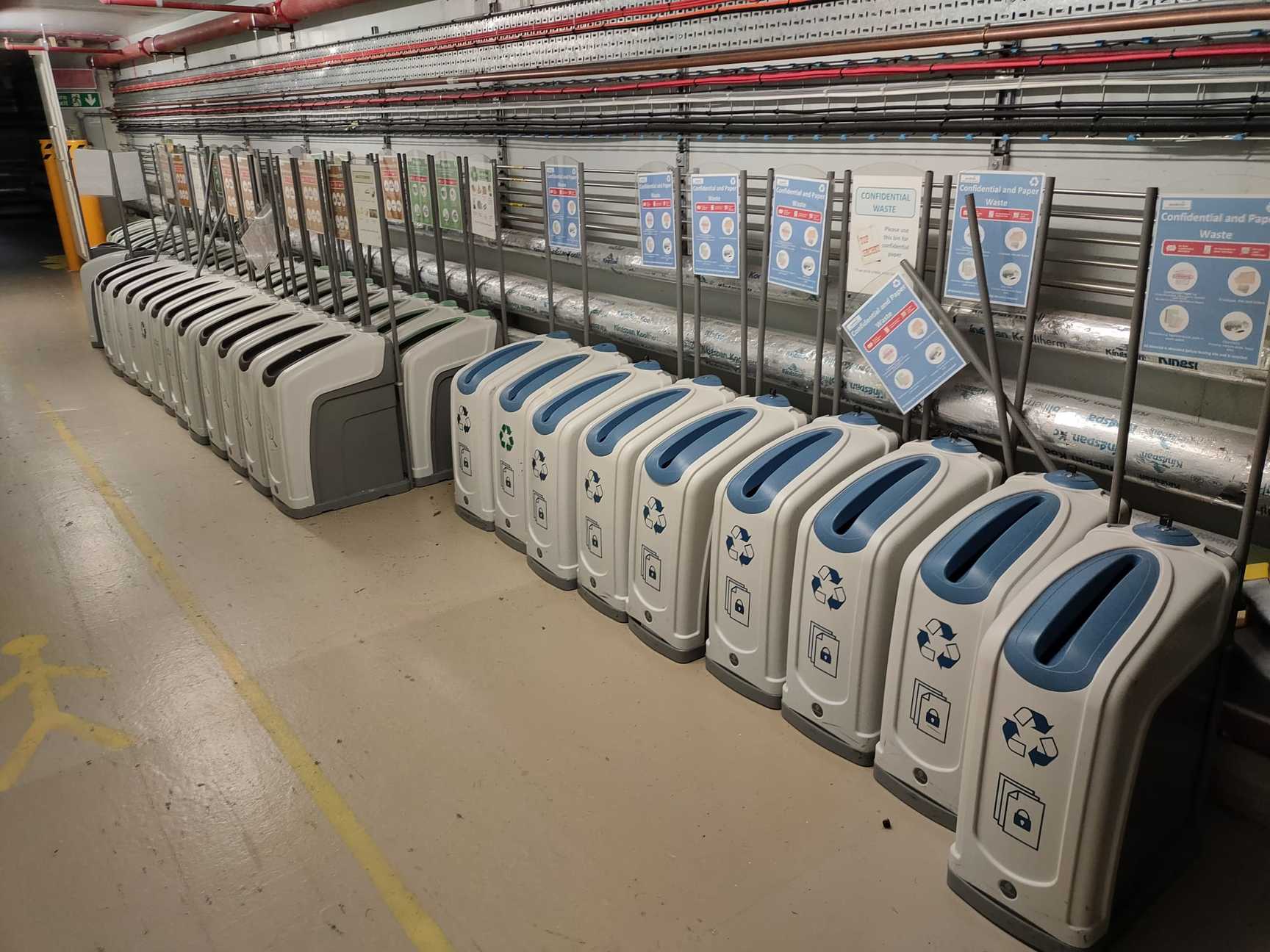 Image of Job Lot 152 Glasdon Nexus Recycling Bins - Paper, Confidential, Liquid, General