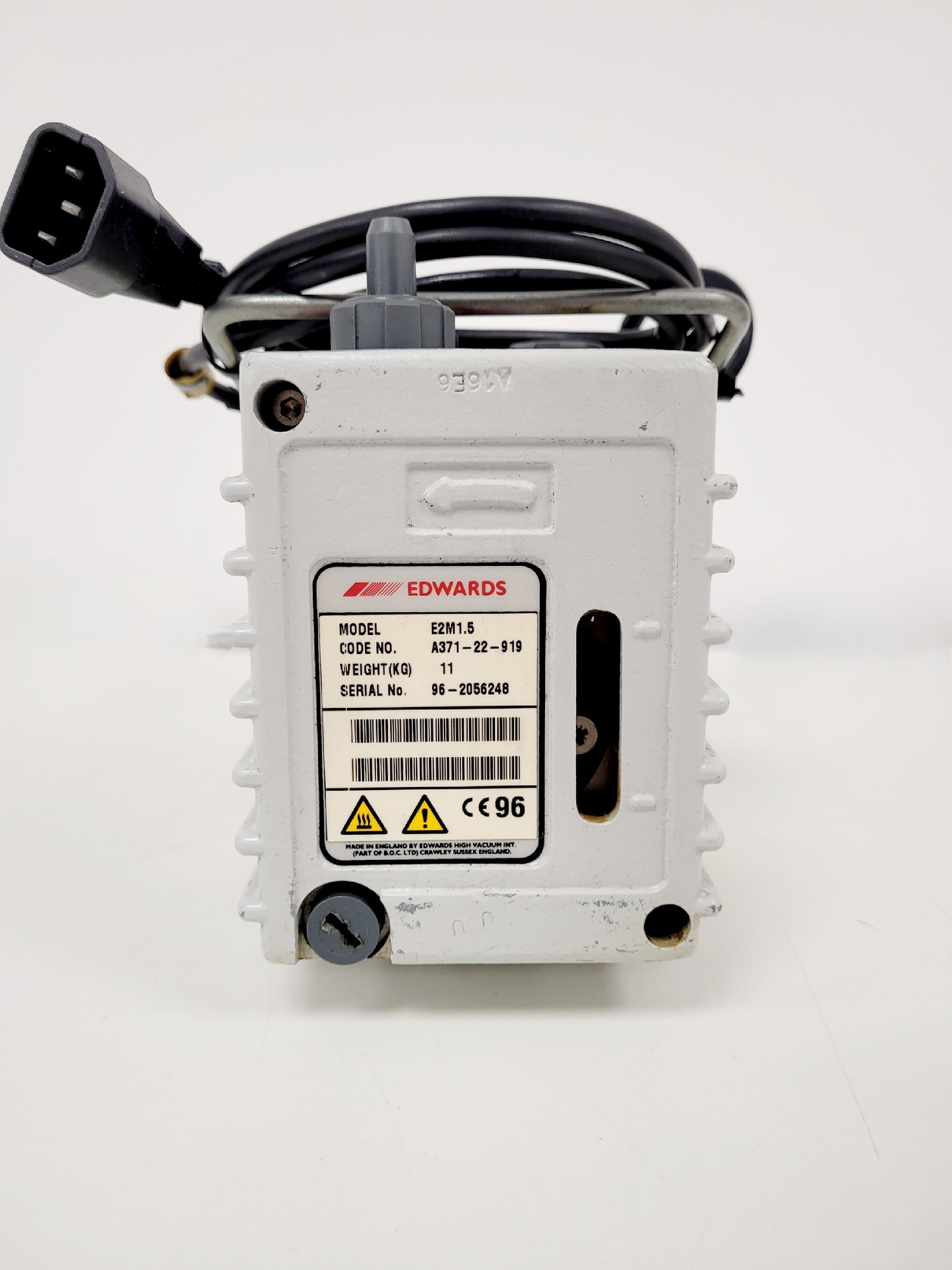 Image of Edwards 1.5 Rotary Vane Vacuum Pump Model. E2M1.5 