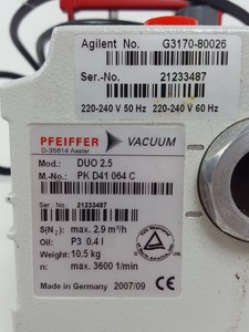 Thumbnail image of Pfeiffer Rotary Vane Vacuum Pump DUO 2.5 Lab
