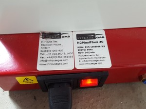 Thumbnail image of Inhousegas N² MaxiFlow 30L Nitrogen Generator Lab