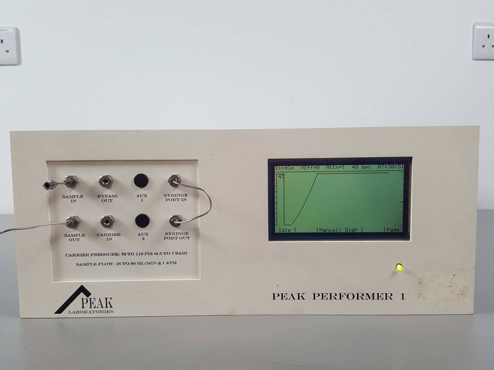 Peak Laboratories Model PP1 Peak Performer 1 Gas Analyser Lab