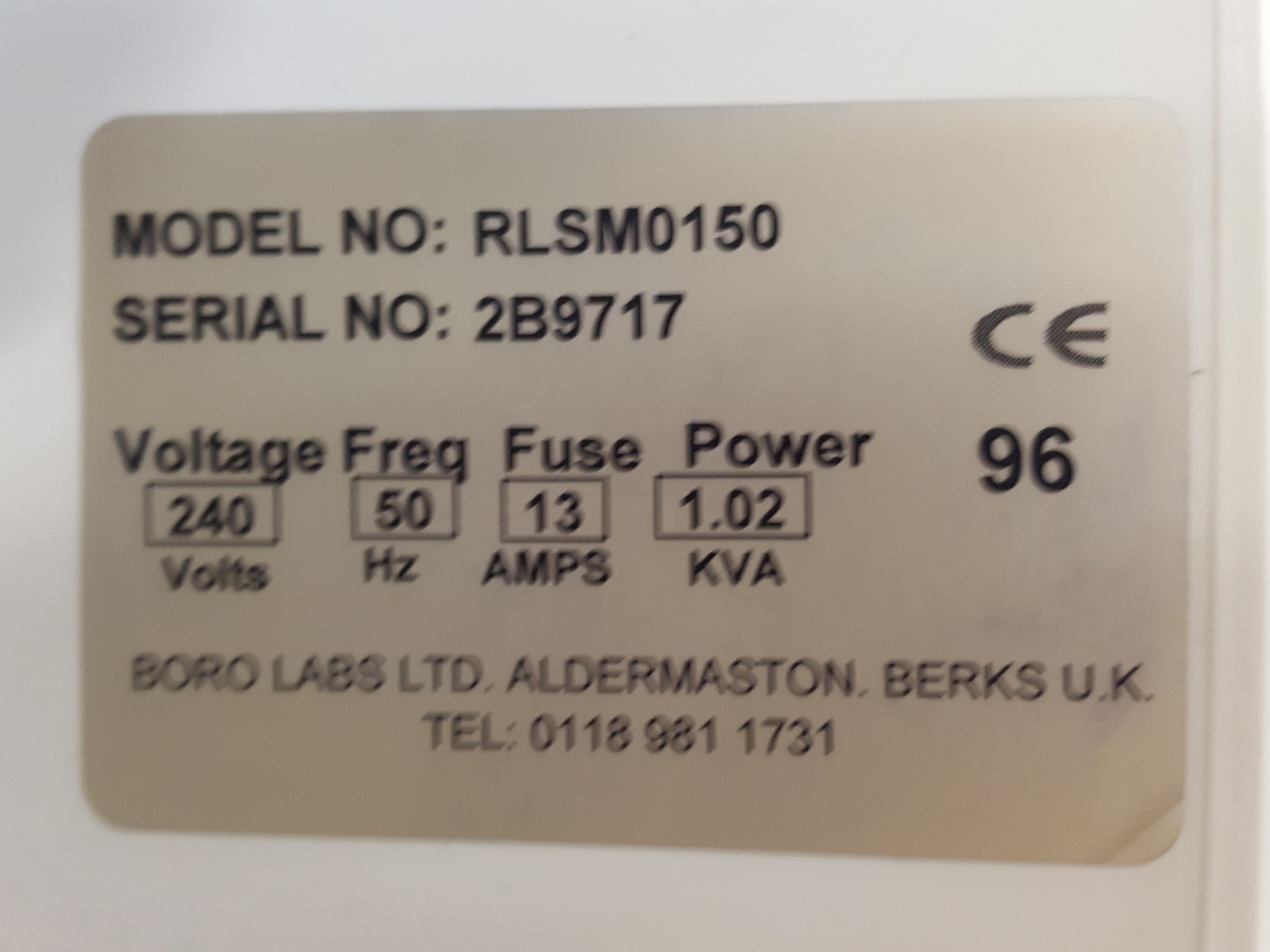 Image of Boro RLSM0150 Dynamic Vapour Sorption System with Cahn D200 Balance Lab
