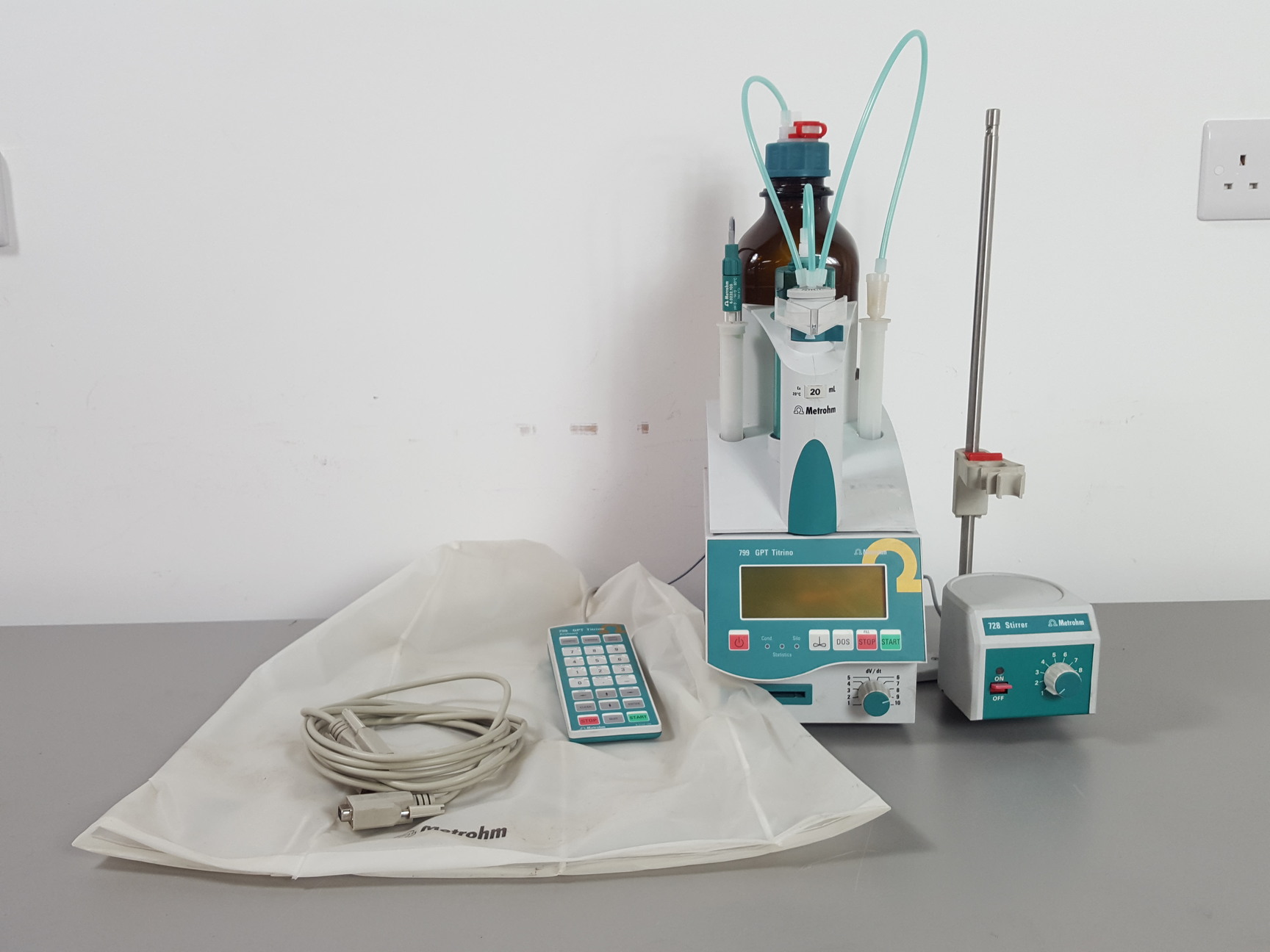 Image of Titrino 799 GPT Metrohm System w/728 Stirrer & Accessories Lab