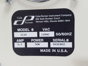 Thumbnail image of Cole-Parmer Chilling / Heating Dry Block Heater Refrigerated Mod No. IC20 Lab