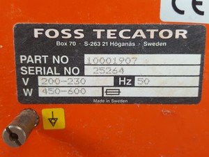 Thumbnail image of Foss Tecator 1093 Cyclotec Sample Mill Part No. 100001907 Lab