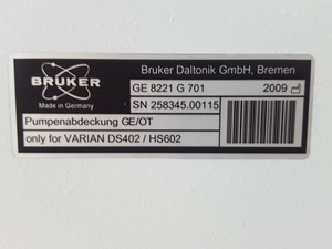 Thumbnail image of Bruker GE 8221 Vacuum Pump Acoustic Enclosure Sound Cabinet Lab Varian DS402