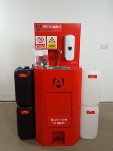 Thumbnail image of Amorgard ScrubKart Mobile Hand Wash Station with 4 x Water Containers Lab