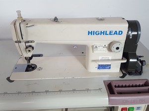 Thumbnail image of Pair of Highlead GC1188 High Speed Lockstitch Flatbed Industrial Sewing Machines