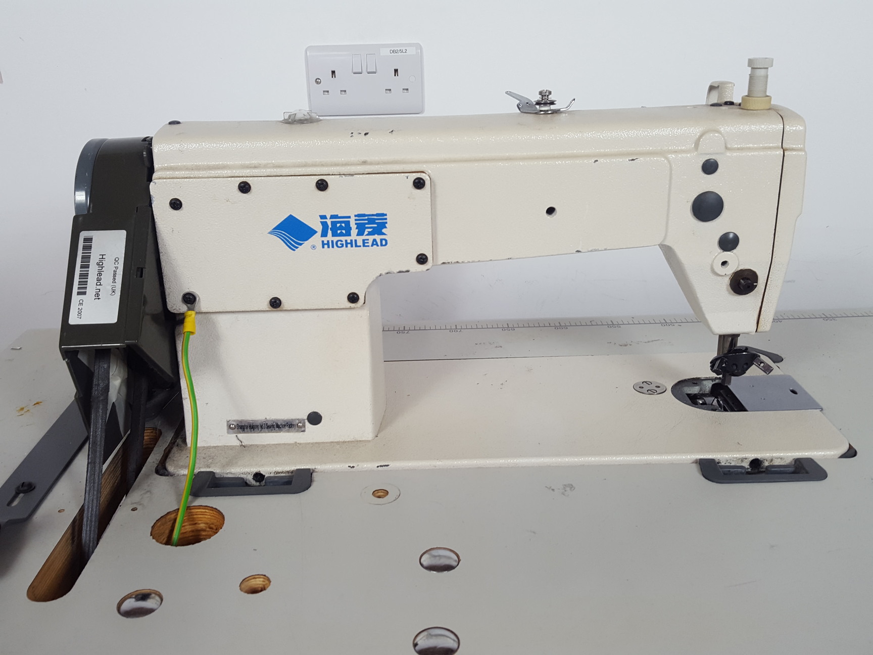 Image of Pair of Highlead GC1188 High Speed Lockstitch Flatbed Industrial Sewing Machines