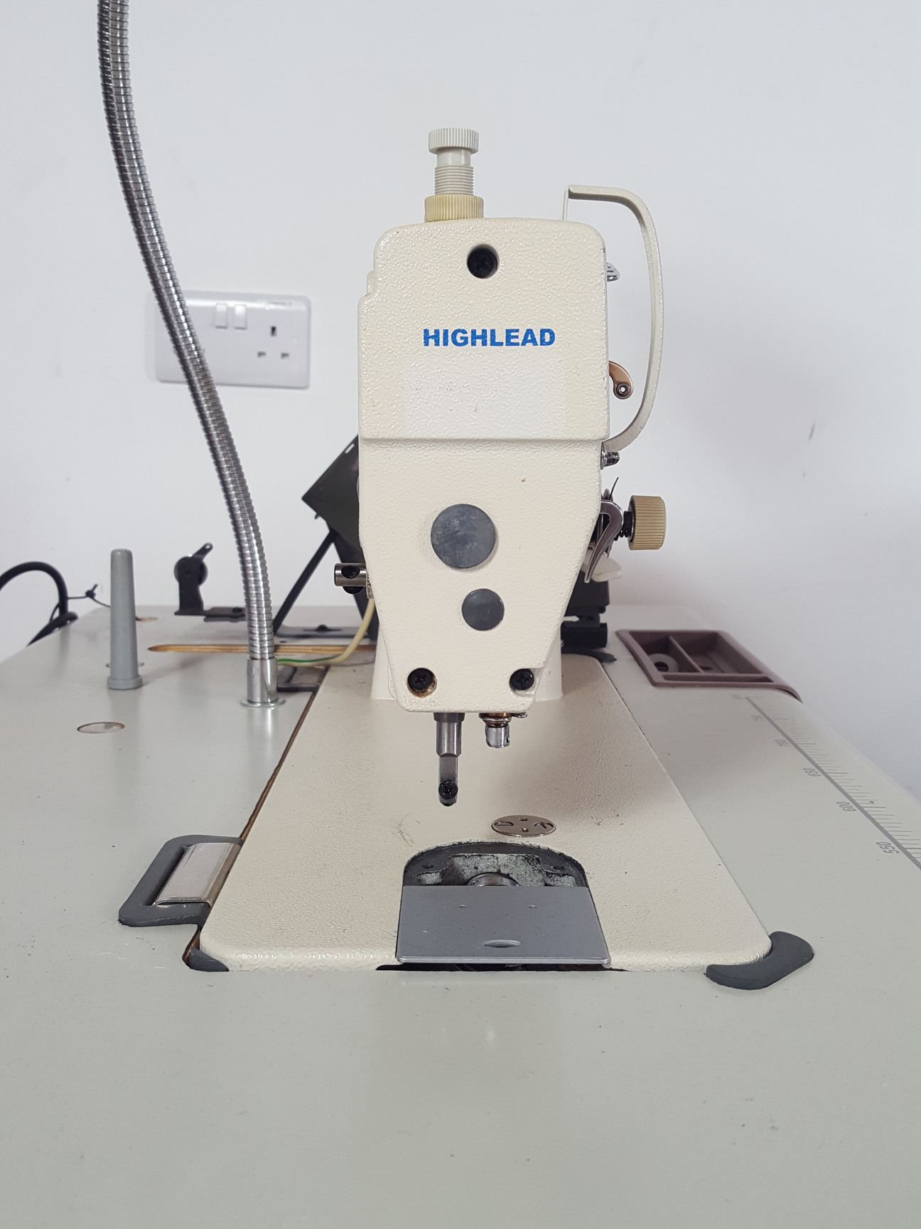 Image of Pair of Highlead GC1188 High Speed Lockstitch Flatbed Industrial Sewing Machines