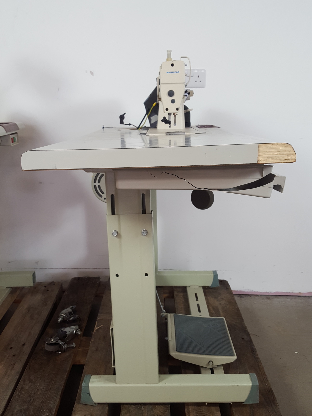 Image of Pair of Highlead GC1188 High Speed Lockstitch Flatbed Industrial Sewing Machines