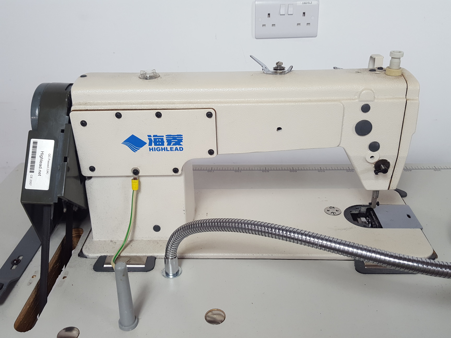 Image of Pair of Highlead GC1188 High Speed Lockstitch Flatbed Industrial Sewing Machines