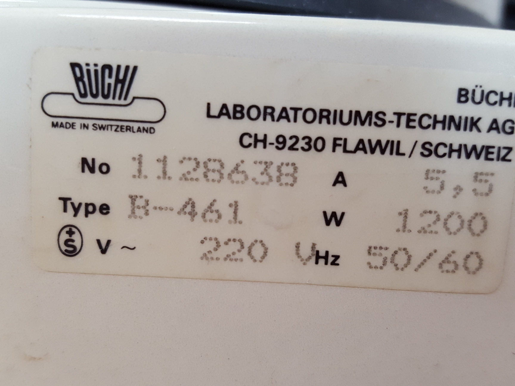 Image of Buchi RE 111 Rotavapor Rotary Evaporator w/ B-1461 Water Bath Lab Spares/Repairs