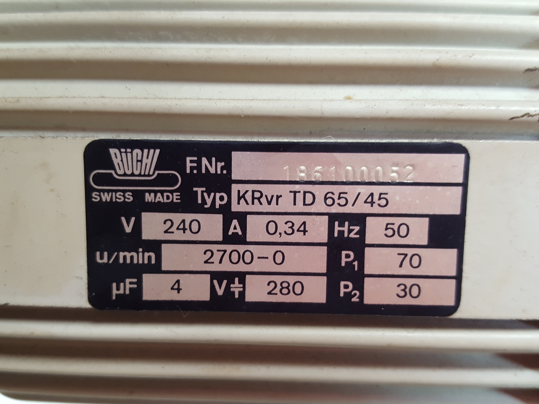 Image of Buchi RE 111 Rotavapor Rotary Evaporator w/ B-1461 Water Bath Lab Spares/Repairs