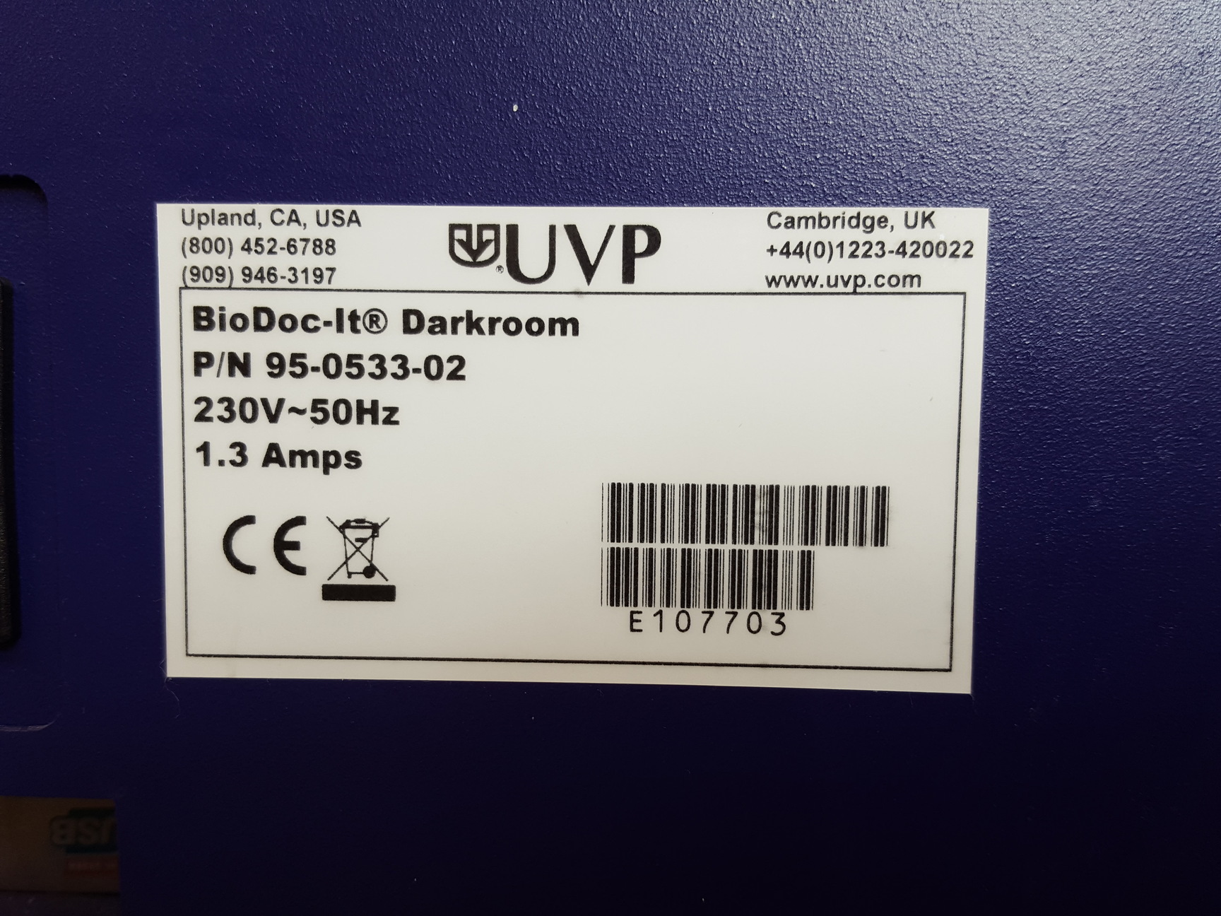 Image of UVP BioDoc-It Imaging System with Transilluminator & Graphic Printer Lab