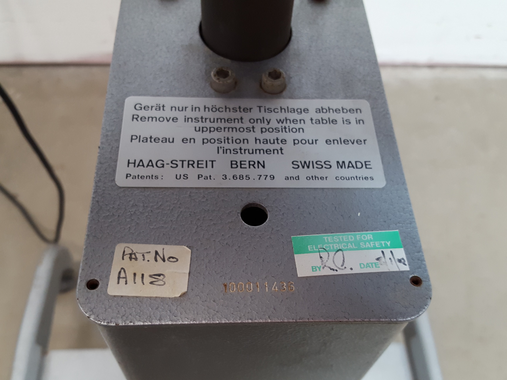 Image of Haag-Streit Bern Eye Examination Ophthalmology Bio-Microscope Slit Lamp Lab