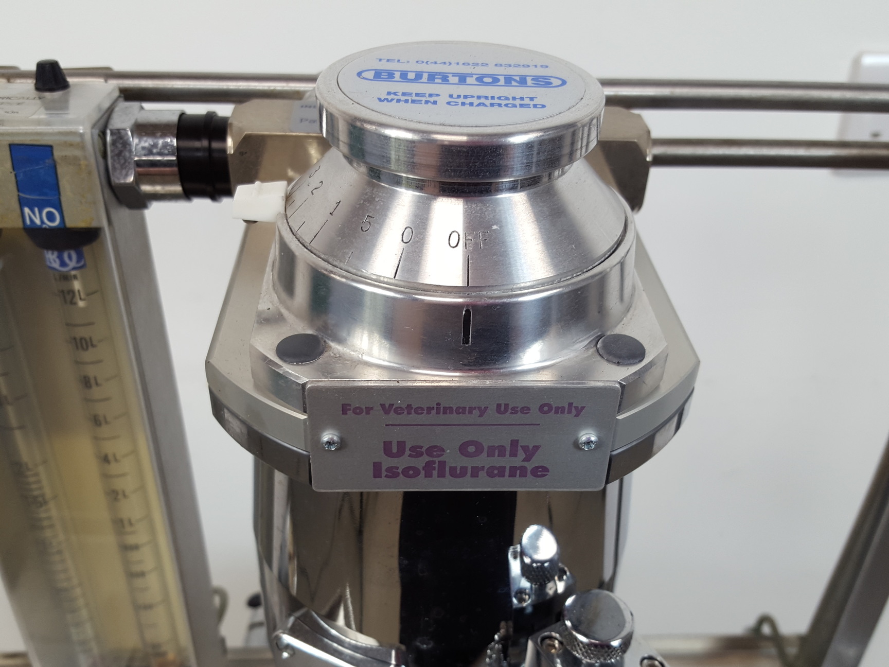 Image of British Oxygen Company Anaesthesia Machine with Burton Vaporiser Lab