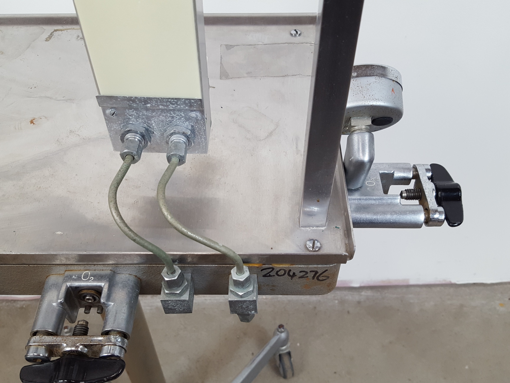 Image of British Oxygen Company Anaesthesia Machine with Burton Vaporiser Lab