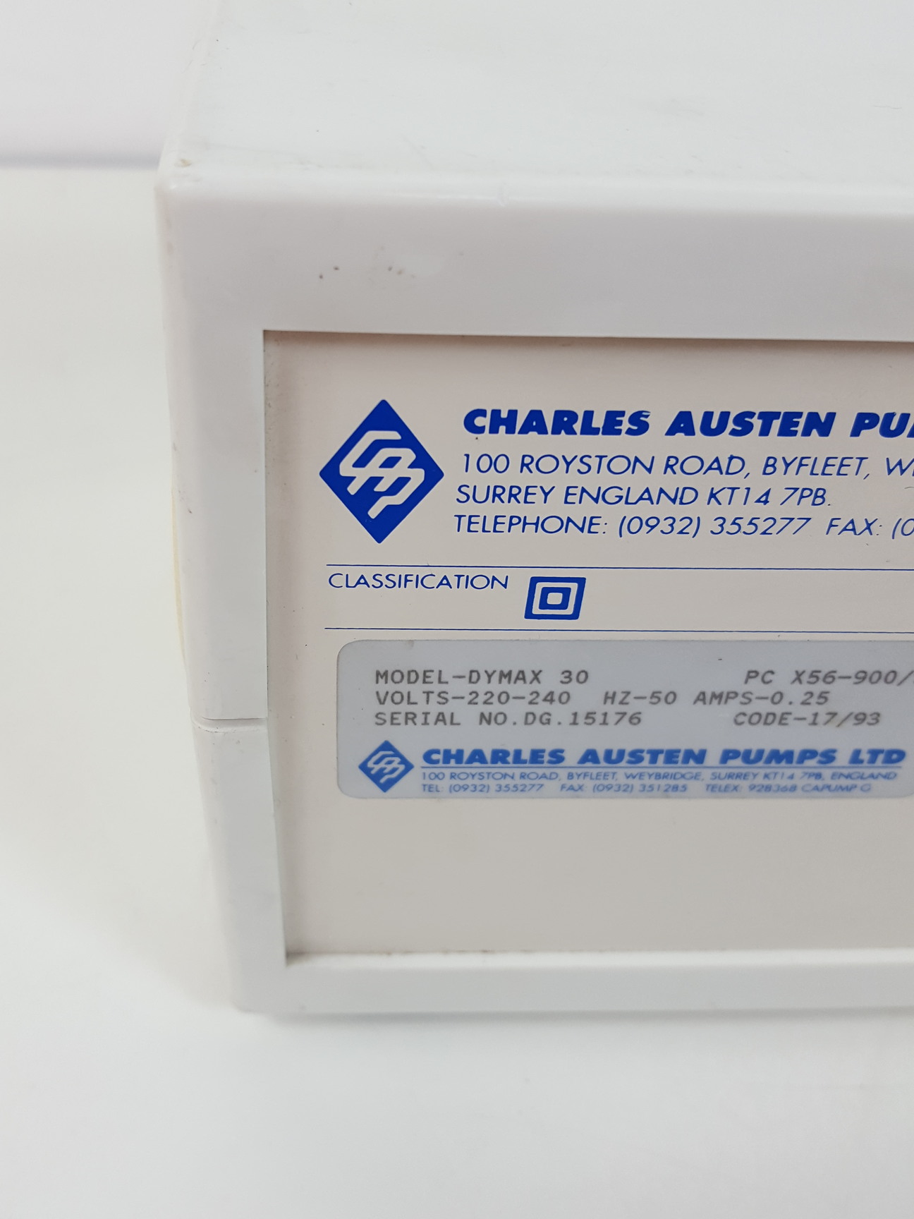 Image of Charles Austen Pumps Dymax 30 Diaphragm Pump Lab