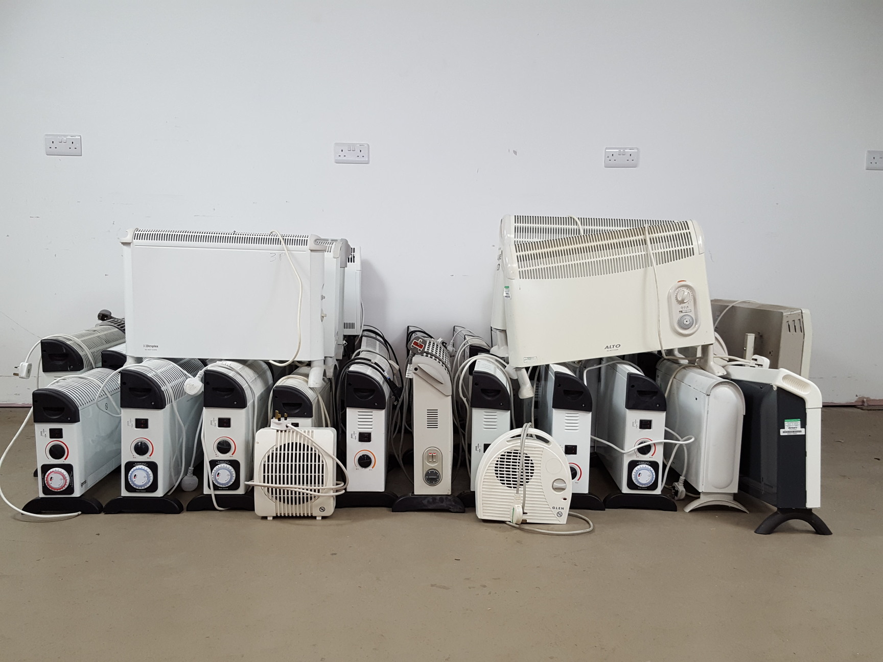 Image of Job Lot of 51 Electric Space Heaters - Various Makes, Models & Sizes