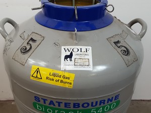 Thumbnail image of Statebourne Biorack 5400 Liquid Nitrogen Storage Dewar Tank Lab