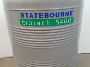 Thumbnail image of Statebourne Biorack 5400 Liquid Nitrogen Storage Dewar Tank Lab