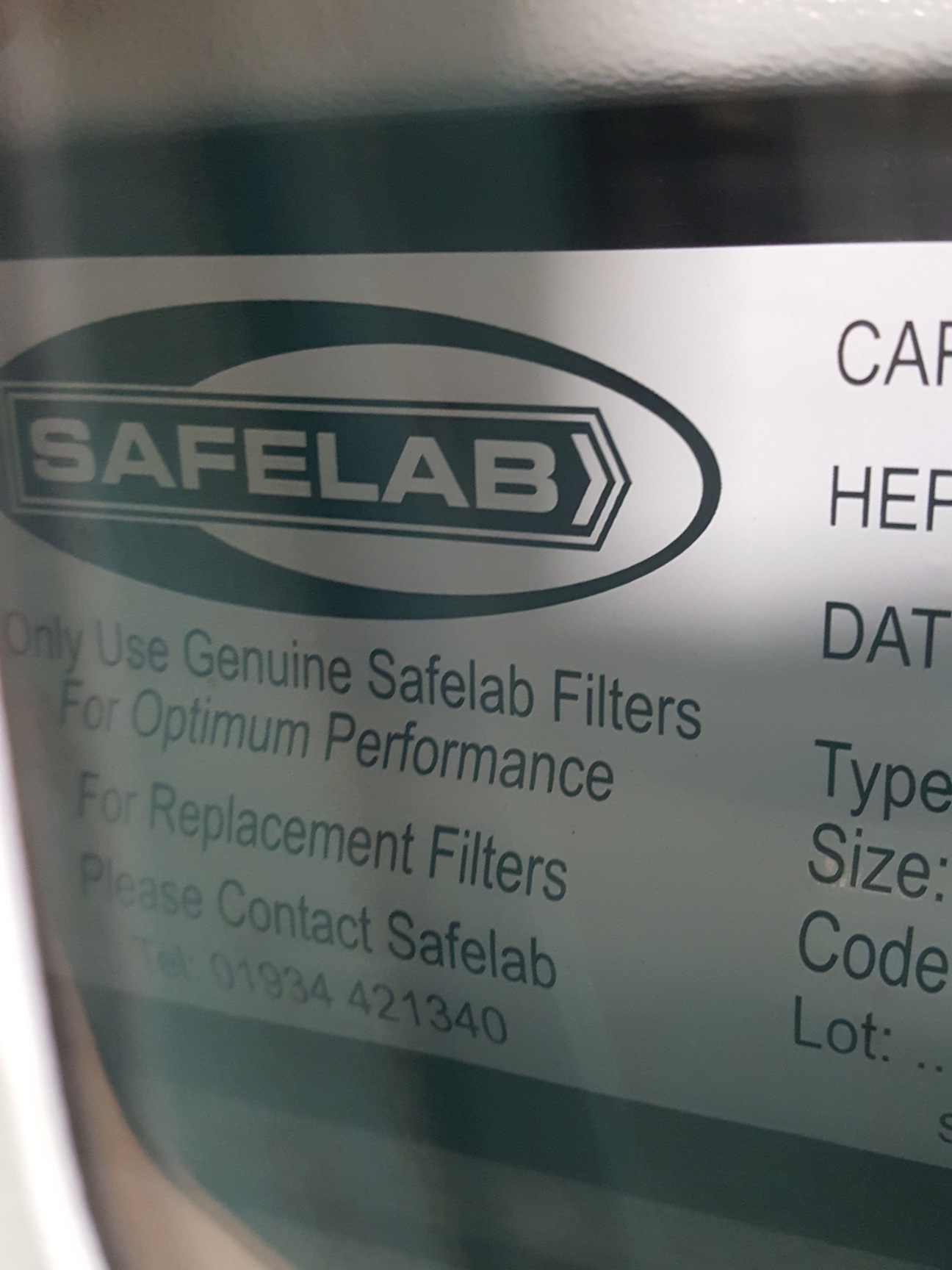Image of Safelab Systems Flow Cabinet  Model - Airone 1000GS Lab Spares/Repairs