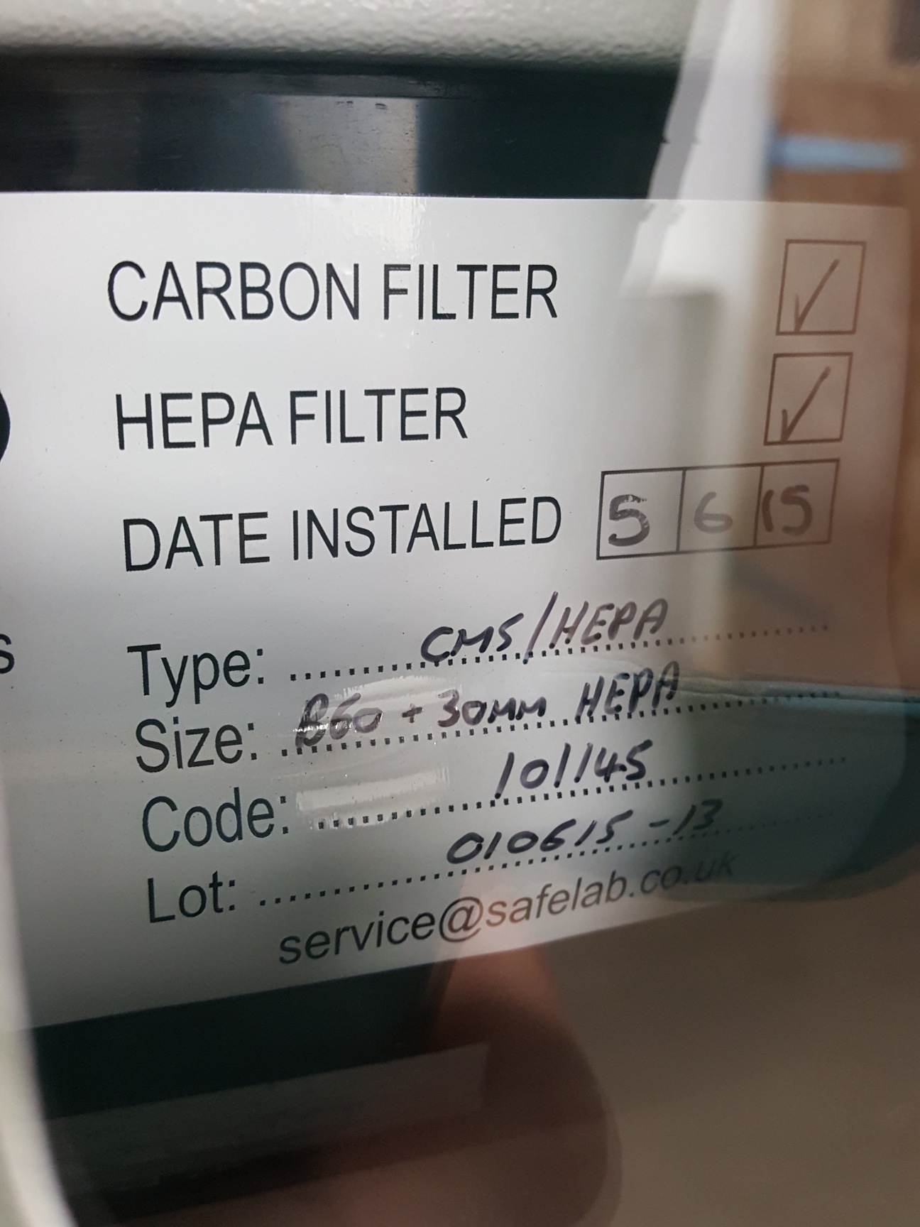 Image of Safelab Systems Flow Cabinet  Model - Airone 1000GS Lab Spares/Repairs