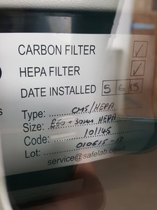 Thumbnail image of Safelab Systems Flow Cabinet  Model - Airone 1000GS Lab Spares/Repairs
