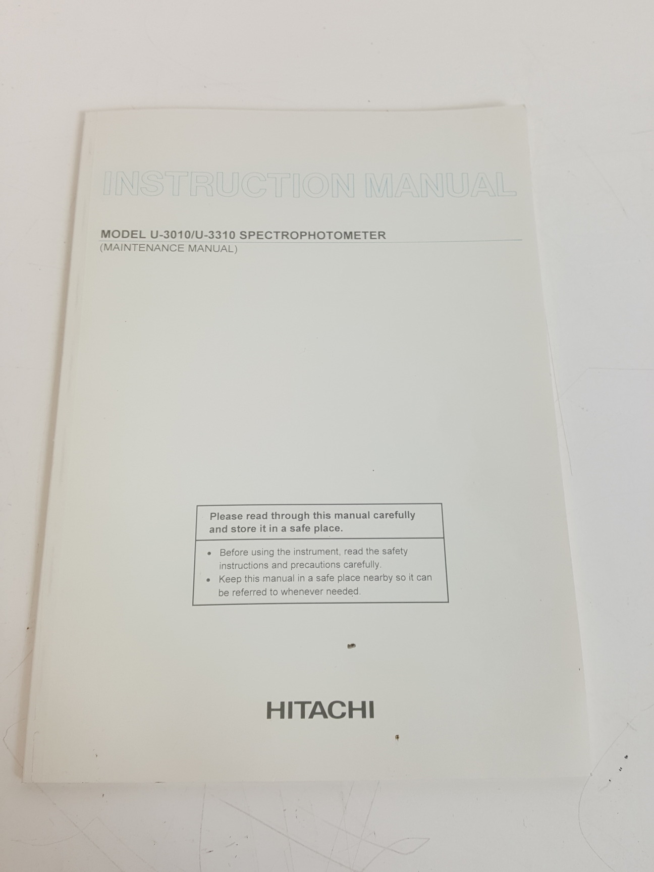Image of Hitachi UV-VIS Spectrophotometer Model - U-3010 Lab