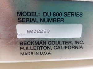 Thumbnail image of Beckman Coulter UV/VIS Spectrophotometer  Model - DU 800 w/ PC & Software Lab