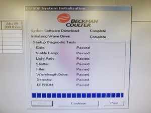 Thumbnail image of Beckman Coulter UV/VIS Spectrophotometer  Model - DU 800 w/ PC & Software Lab