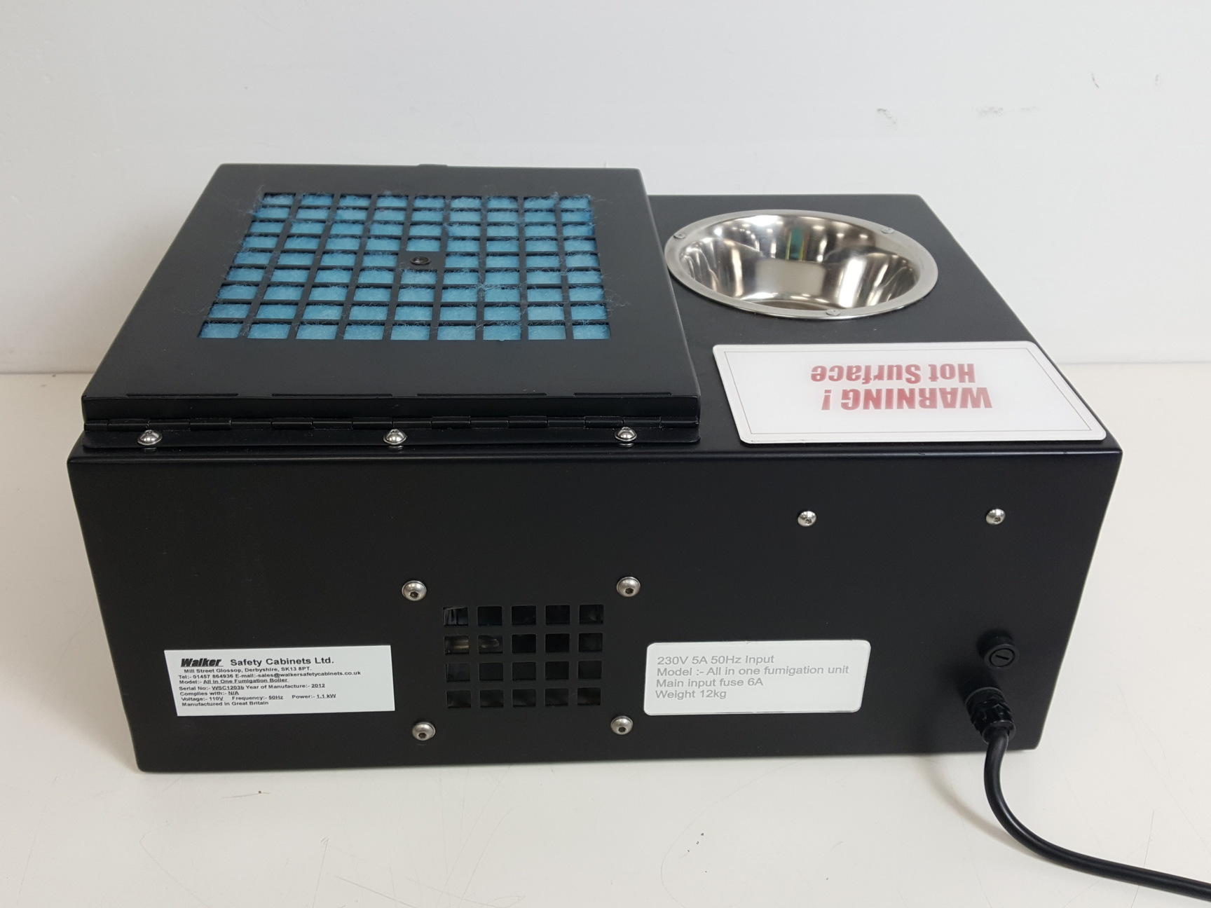 Image of Walker Safety Cabinets  All in One Fumigation Unit Lab