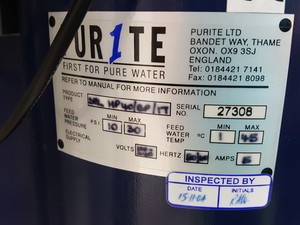 Thumbnail image of Purite Select Water Purification System  Type - SEL HP40/BP/IT Lab