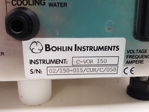 Thumbnail image of Bohlin Instruments Rheometer CVOR-150 System with Accessories Lab