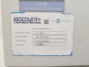 Thumbnail image of Perkin Elmer LS 55 Luminescence Spectrometer Lab