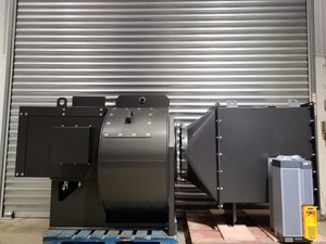 Thumbnail image of Fans & Blowers Ltd 600 BSZ100 Centrifugal Industrial Fan Parker AC30 Marine Lab