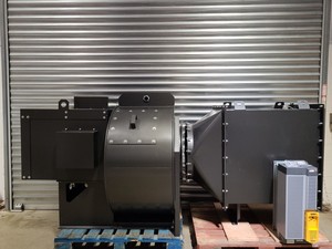 Thumbnail image of Fans & Blowers Ltd 600 BSZ100 Centrifugal Industrial Fan Parker AC30 Marine Lab