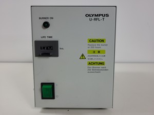Thumbnail image of Olympus L-LH100HGAPO Fluorescence Light Source & U-RFL-T 200 Power Supply  Lab