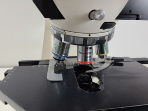 Thumbnail image of Zeiss Axiophot Microscope w/ 5 x Zeiss Plan-NEOFLUAR Objectives Lab