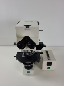 Thumbnail image of Zeiss Axiophot Microscope w/ 5 x Zeiss Plan-NEOFLUAR Objectives Lab