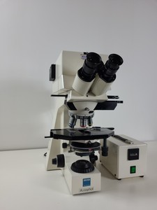 Thumbnail image of Zeiss Axiophot Microscope w/ 5 x Zeiss Plan-NEOFLUAR Objectives Lab