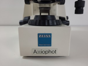 Thumbnail image of Zeiss Axiophot Microscope w/ 5 x Zeiss Plan-NEOFLUAR Objectives Lab