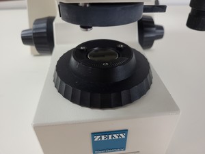 Thumbnail image of Zeiss Axiophot Microscope w/ 5 x Zeiss Plan-NEOFLUAR Objectives Lab