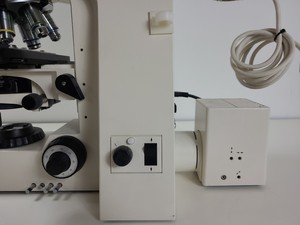 Thumbnail image of Zeiss Axiophot Microscope w/ 5 x Zeiss Plan-NEOFLUAR Objectives Lab